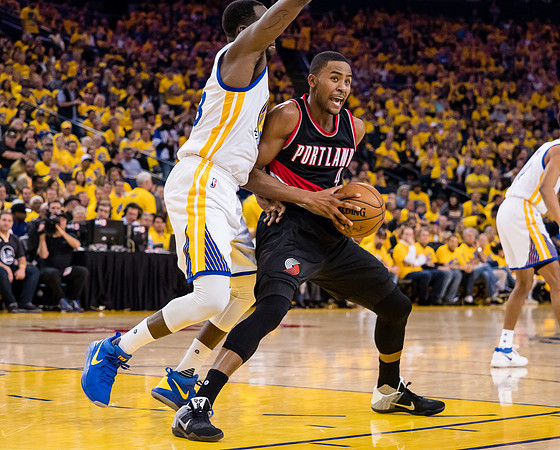 NBA: Playoffs-Portland Trail Blazers at Golden State Warriors