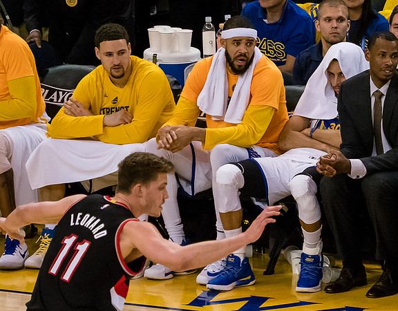 NBA: Playoffs-Portland Trail Blazers at Golden State Warriors