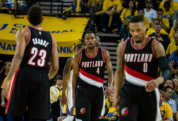 NBA: Playoffs-Portland Trail Blazers at Golden State Warriors