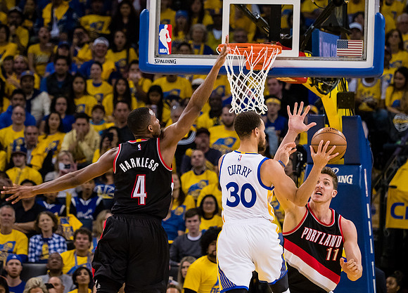 NBA: Playoffs-Portland Trail Blazers at Golden State Warriors