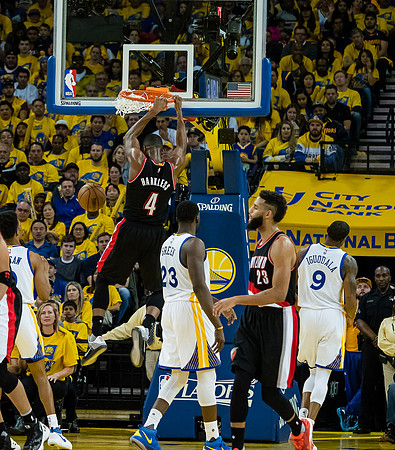 NBA: Playoffs-Portland Trail Blazers at Golden State Warriors
