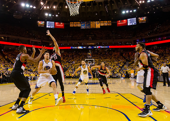 NBA: Playoffs-Portland Trail Blazers at Golden State Warriors