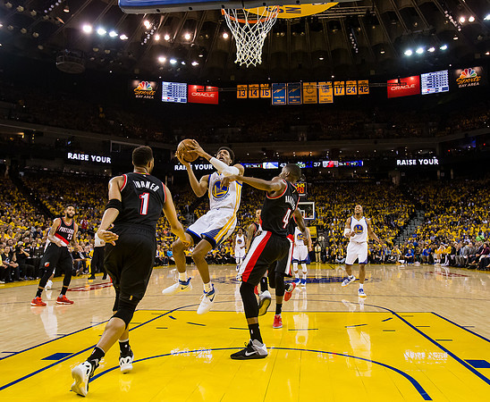 NBA: Playoffs-Portland Trail Blazers at Golden State Warriors