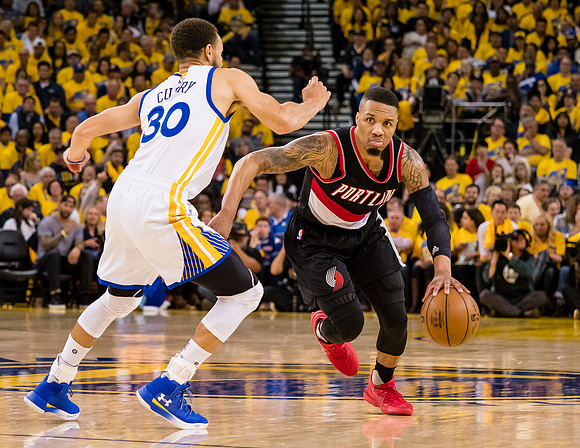 NBA: Playoffs-Portland Trail Blazers at Golden State Warriors