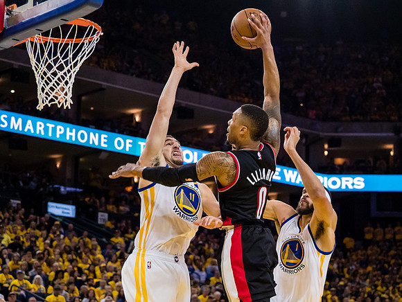 NBA: Playoffs-Portland Trail Blazers at Golden State Warriors