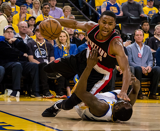 NBA: Playoffs-Portland Trail Blazers at Golden State Warriors