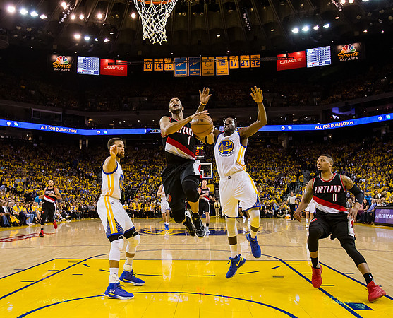 NBA: Playoffs-Portland Trail Blazers at Golden State Warriors