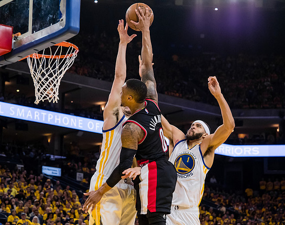 NBA: Playoffs-Portland Trail Blazers at Golden State Warriors