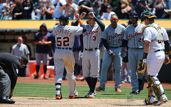 MLB: Detroit Tigers at Oakland Athletics