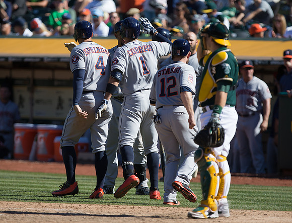 MLB: Houston Astros at Oakland Athletics