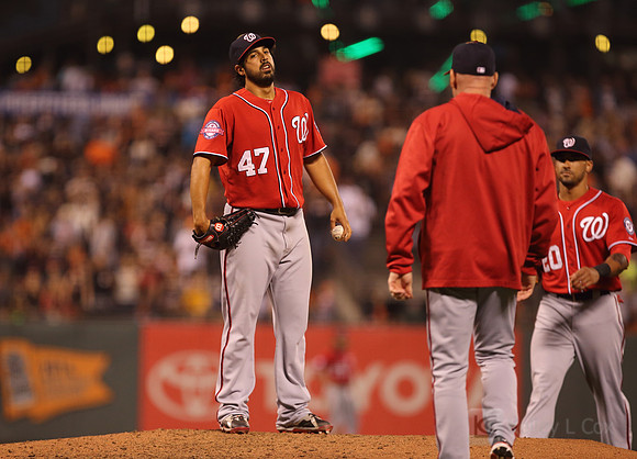MLB: Washington Nationals at San Francisco Giants