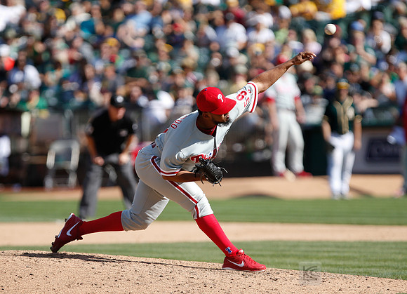 MLB: Philadelphia Phillies at Oakland Athletics