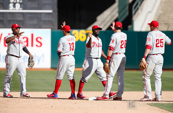 MLB: Philadelphia Phillies at Oakland Athletics