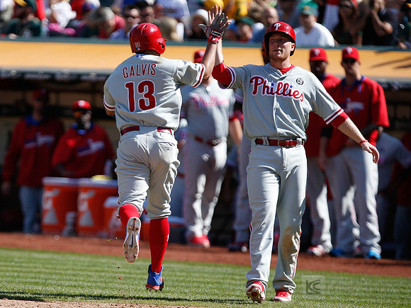 MLB: Philadelphia Phillies at Oakland Athletics