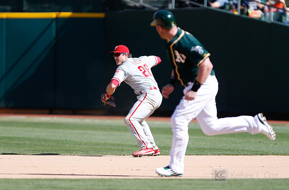MLB: Philadelphia Phillies at Oakland Athletics