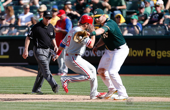 MLB: Philadelphia Phillies at Oakland Athletics