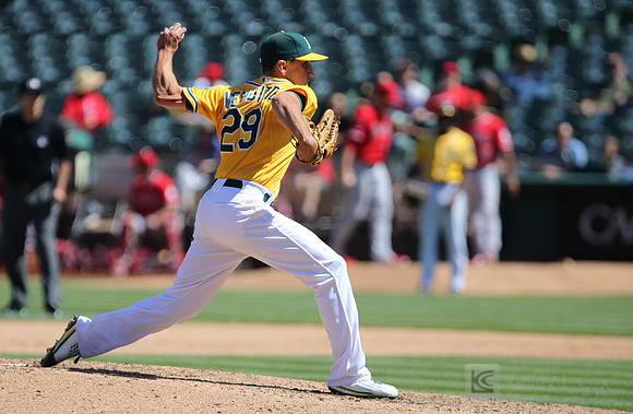 MLB: Los Angeles Angels at Oakland Athletics