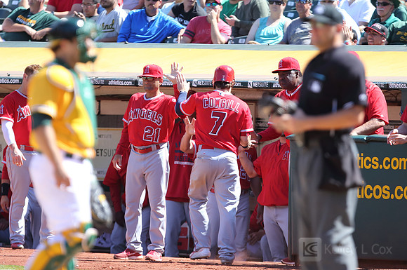 MLB: Los Angeles Angels at Oakland Athletics