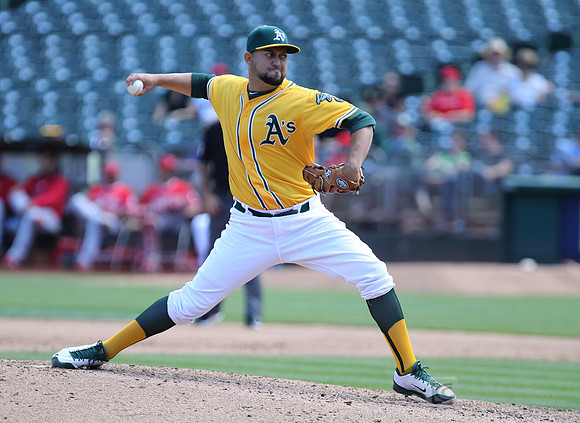 MLB: Los Angeles Angels at Oakland Athletics