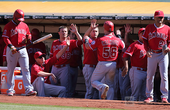 MLB: Los Angeles Angels at Oakland Athletics