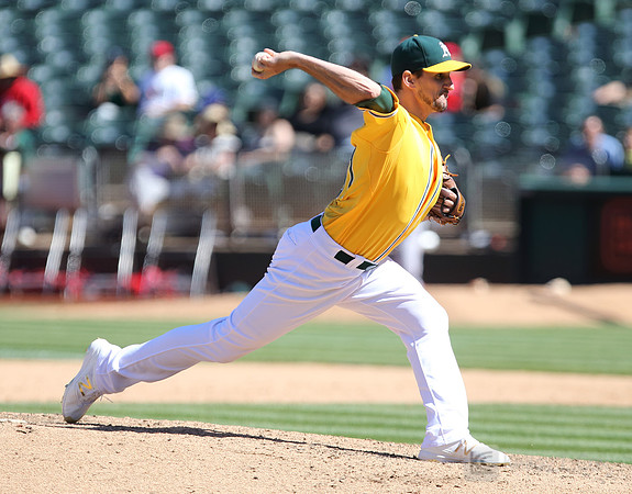 MLB: Los Angeles Angels at Oakland Athletics