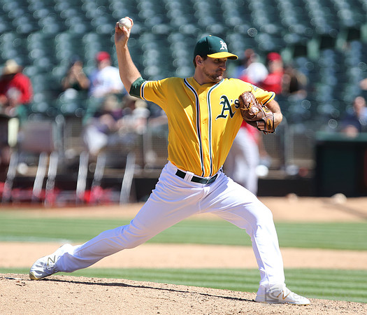 MLB: Los Angeles Angels at Oakland Athletics