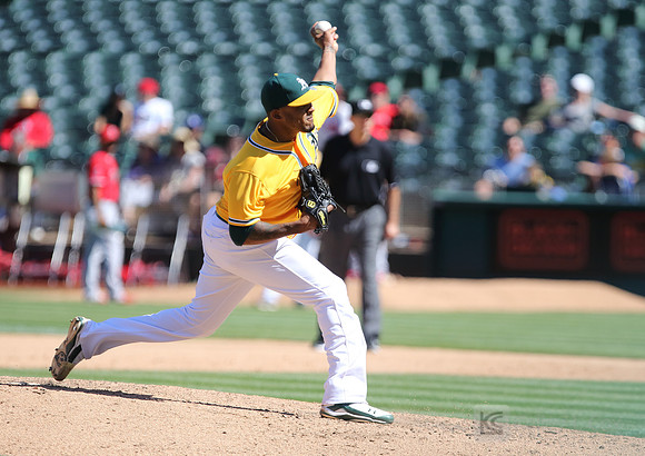 MLB: Los Angeles Angels at Oakland Athletics