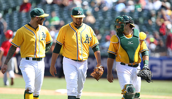 MLB: Los Angeles Angels at Oakland Athletics