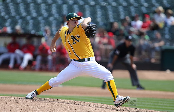 MLB: Los Angeles Angels at Oakland Athletics