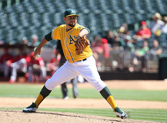 MLB: Los Angeles Angels at Oakland Athletics