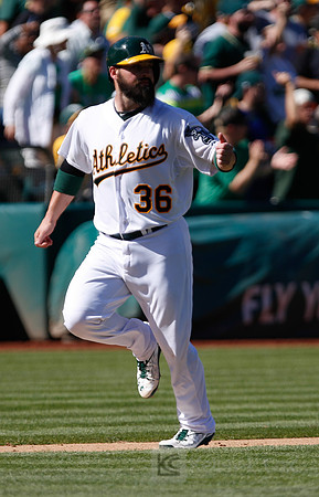 MLB: Los Angeles Angels at Oakland Athletics