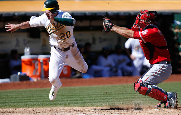 MLB: Los Angeles Angels at Oakland Athletics