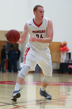 Cal State East Bay Pioneers forward Patrick Marr (24)