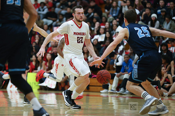 Cal State East Bay Pioneers guard Cody Kale (22)