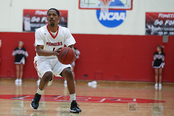 Cal State East Bay Pioneers guard Marcus Norman (4)