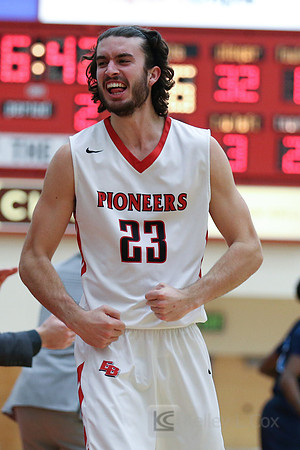 Cal State East Bay Pioneers guard Nick Grieves (23)