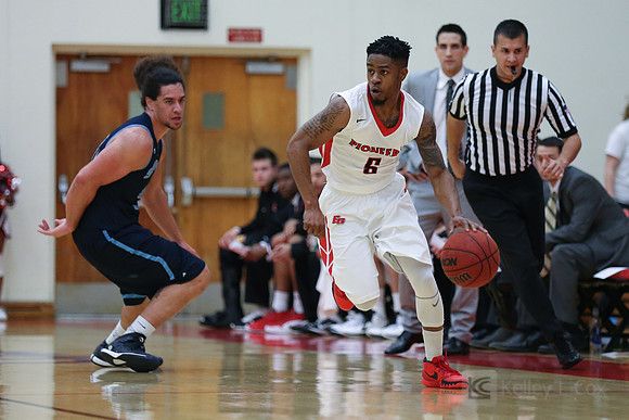 Cal State East Bay Pioneers guard Jacari Whitfield (5)