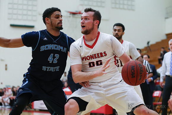 Cal State East Bay Pioneers guard Cody Kale (22)