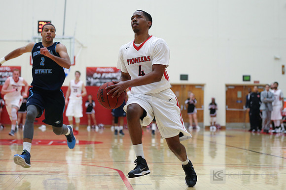 Cal State East Bay Pioneers guard Marcus Norman (4)