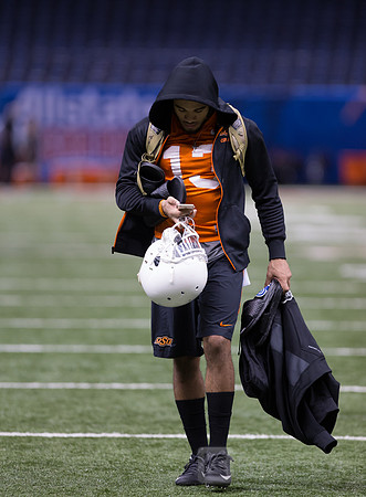 NCAA Football: Allstate Sugar Bowl Oklahoma State Cowboys Practice