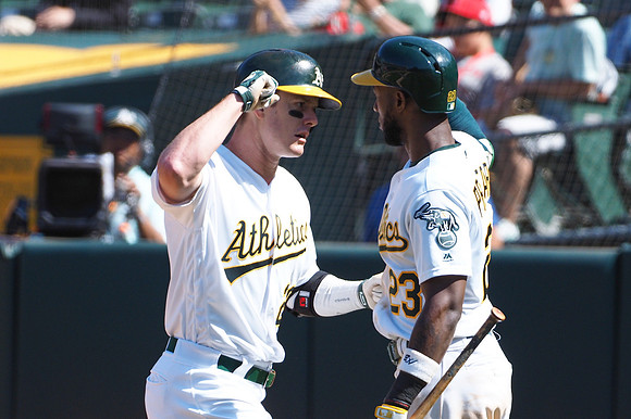 MLB: Los Angeles Angels at Oakland Athletics