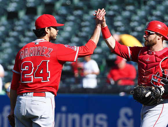 MLB: Los Angeles Angels at Oakland Athletics