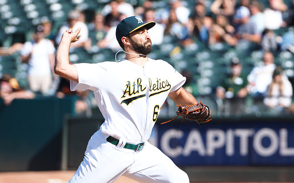 MLB: Los Angeles Angels at Oakland Athletics