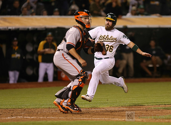 MLB: San Francisco Giants at Oakland Athletics