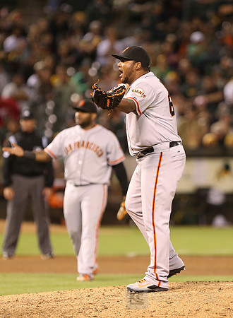 MLB: San Francisco Giants at Oakland Athletics