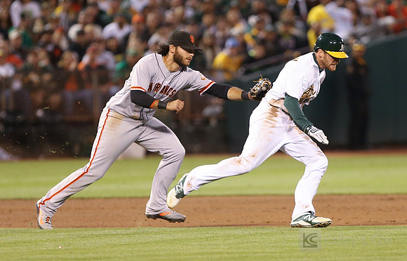 MLB: San Francisco Giants at Oakland Athletics