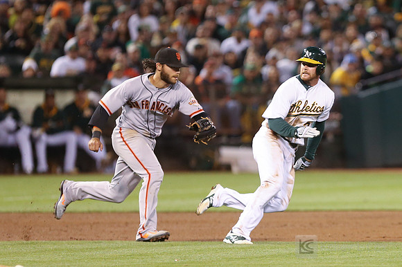 MLB: San Francisco Giants at Oakland Athletics