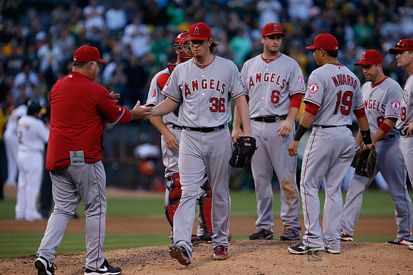 MLB: Los Angeles Angels at Oakland Athletics
