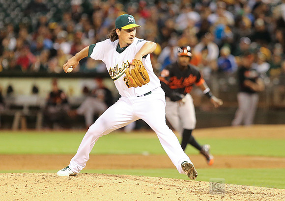 MLB: Baltimore Orioles at Oakland Athletics