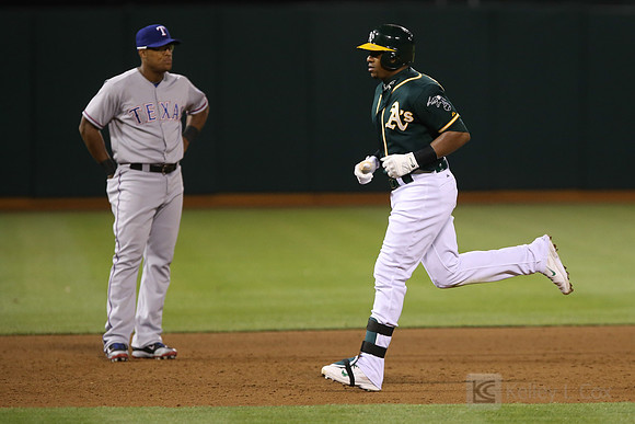 MLB: Texas Rangers at Oakland Athletics